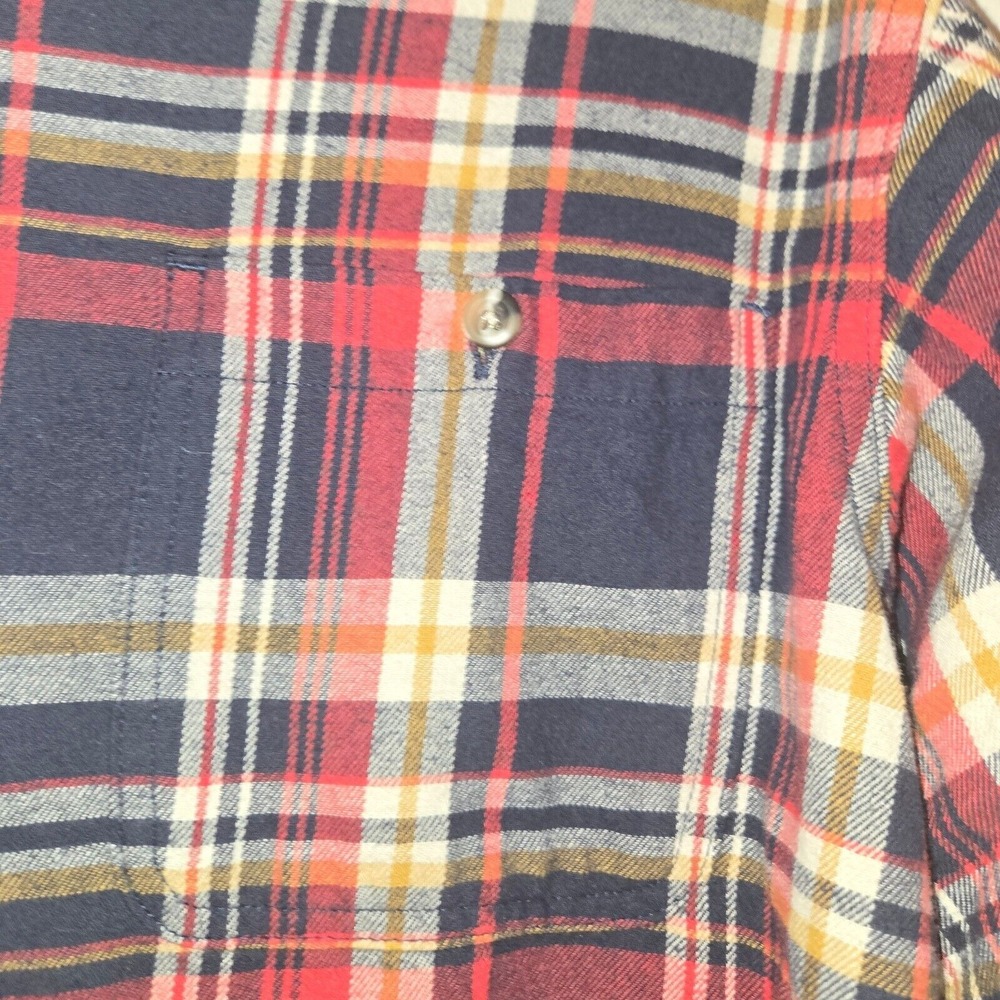 Red Head Flannel Shirt Plaid Button Up Long Sleeve Casual Mens Large - Picture 5 of 5